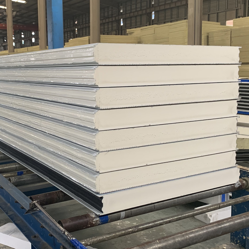 Polyurethane Sandwich Panel Fireproof Exterior Wall Panel Insulation Cold Room Panel Building Materials