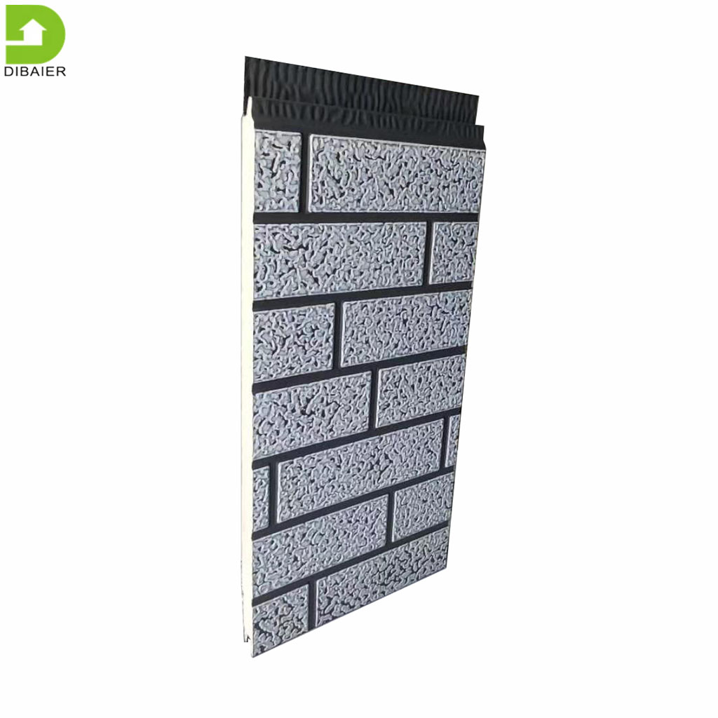 Lightweight 16mm Polyurethane Exterior Wall Cladding Metal Siding Sandwich Wall Panels