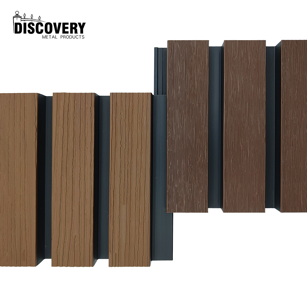 Modern Outdoor Waterproof Fireproof Garden WPC Wall Panels Wood Decor Plastic Villa Apartment Exterior Cladding Fluted Siding