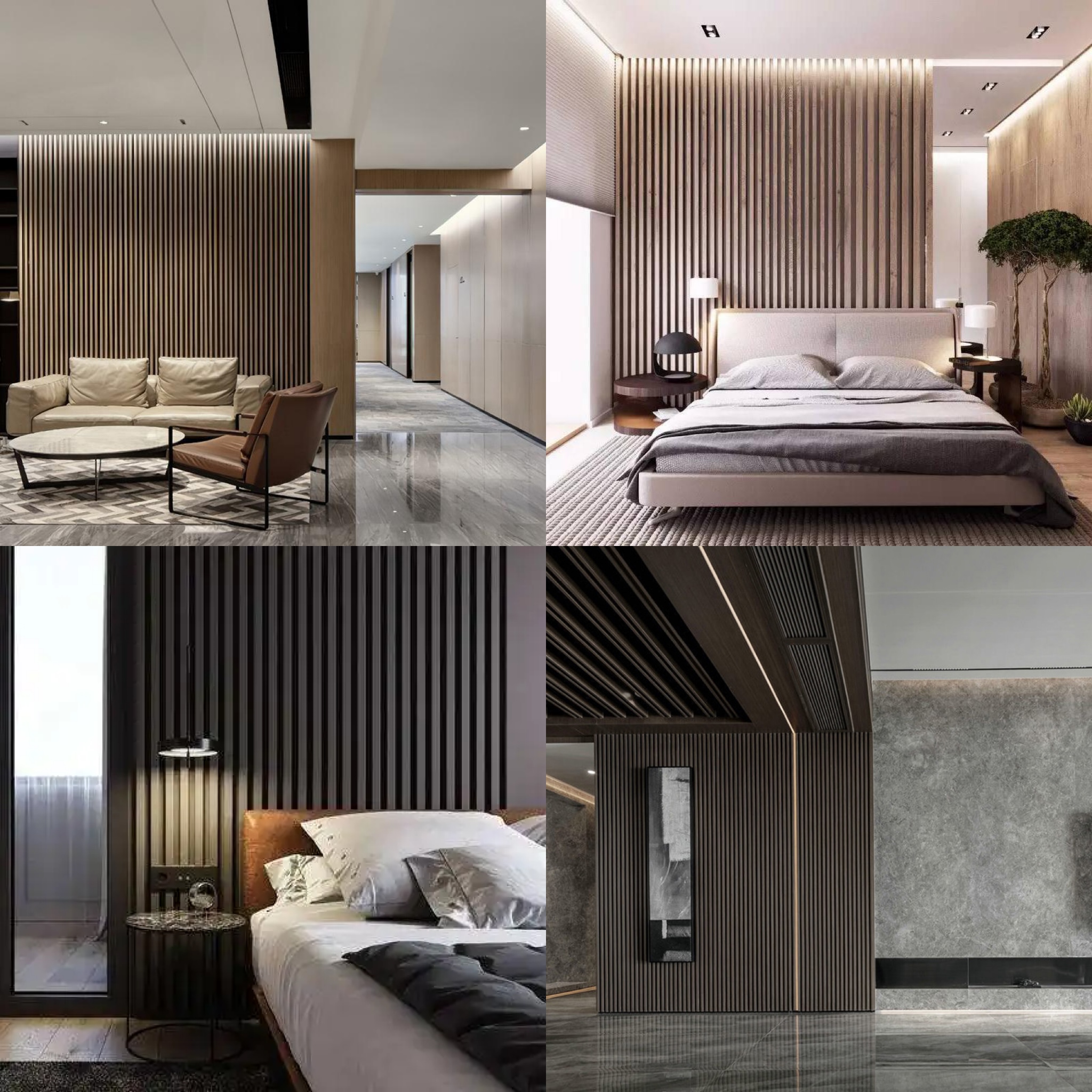 Modern Design Wholesale Home Building WPC Wpc Wall Cladding Panels Interior Fluted Panel Board