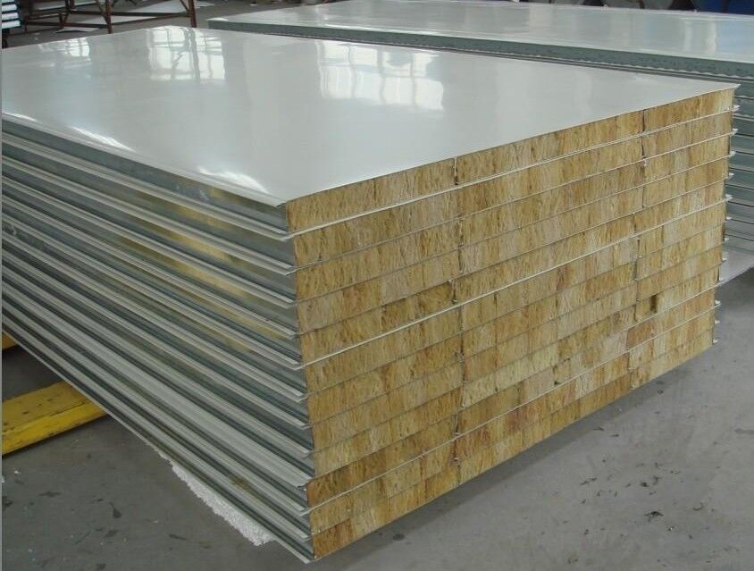 Fiberglass Wool Sandwich Panels Manufacturer Roof Wall Panels EPS Fireproof Insulated Sandwich