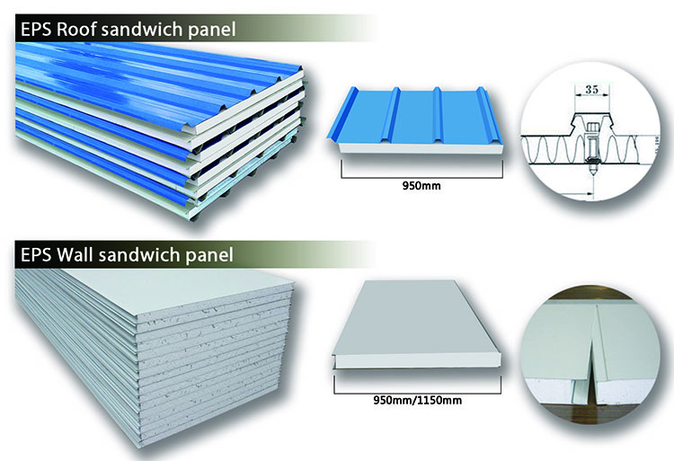 Ps Sandwich Panel/pu Sandwichpanel/rock Wool Sandwich Panel