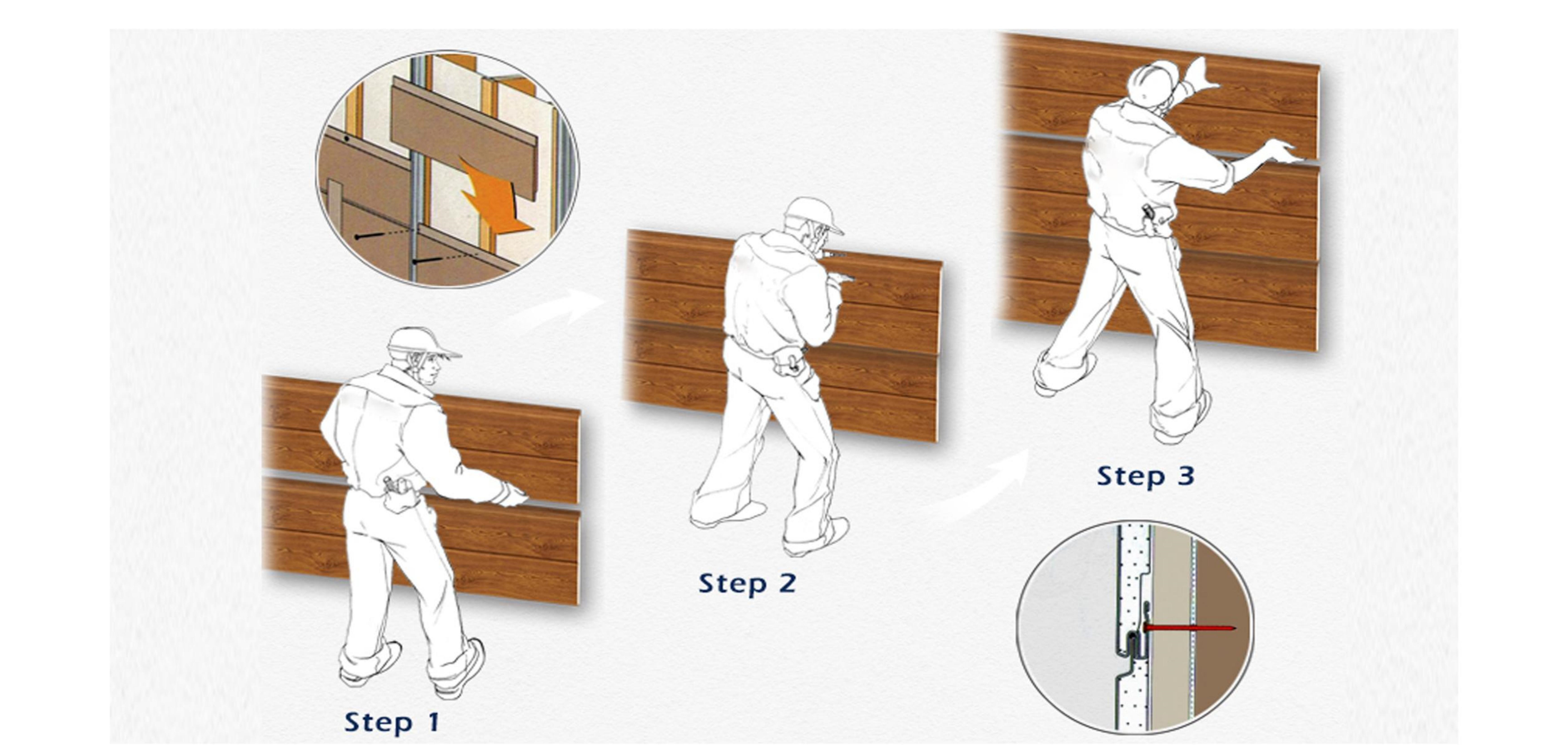 Sandwich Wall Panels Installation Diagram