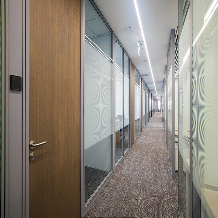Custom Interior Modular Partition Wall Panel Acoustic Commercial Office Wall Divider Easy Assemble