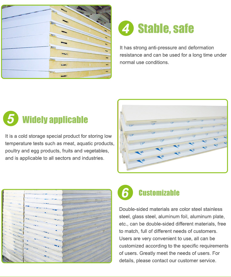 Certified Manufacturer 60mm Pu Puf Sandwich Panels in Oman