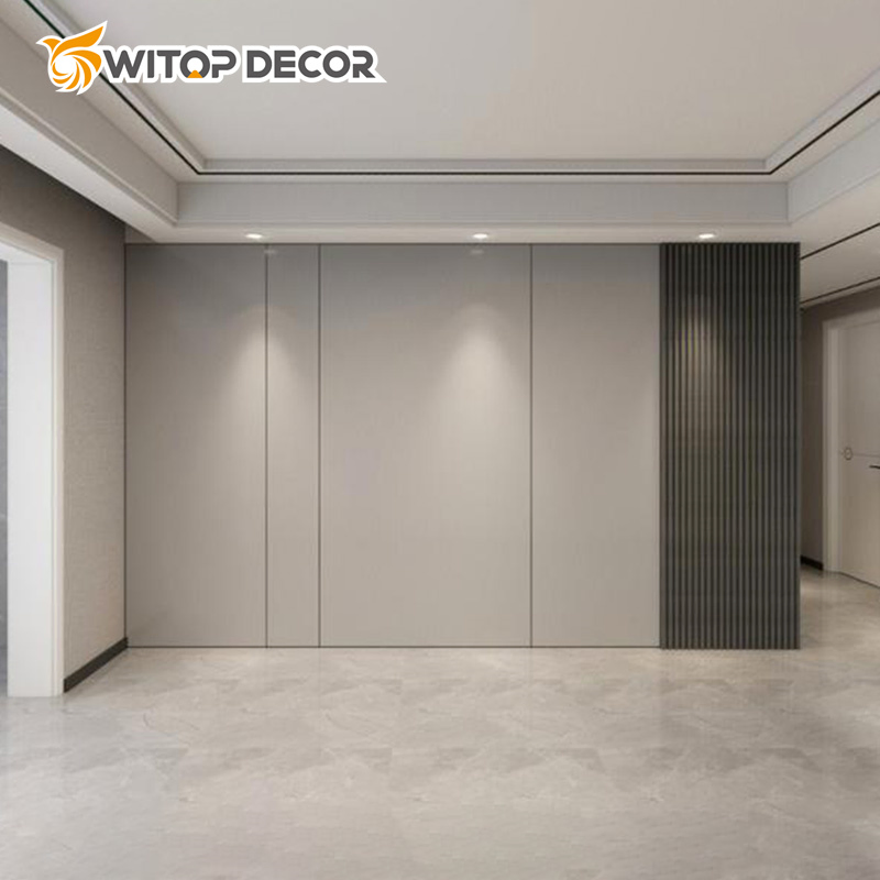 Metal Texture WPC Wall Panel Interior Decoration Bamboo Charcoal Wood Veneer for Indoor
