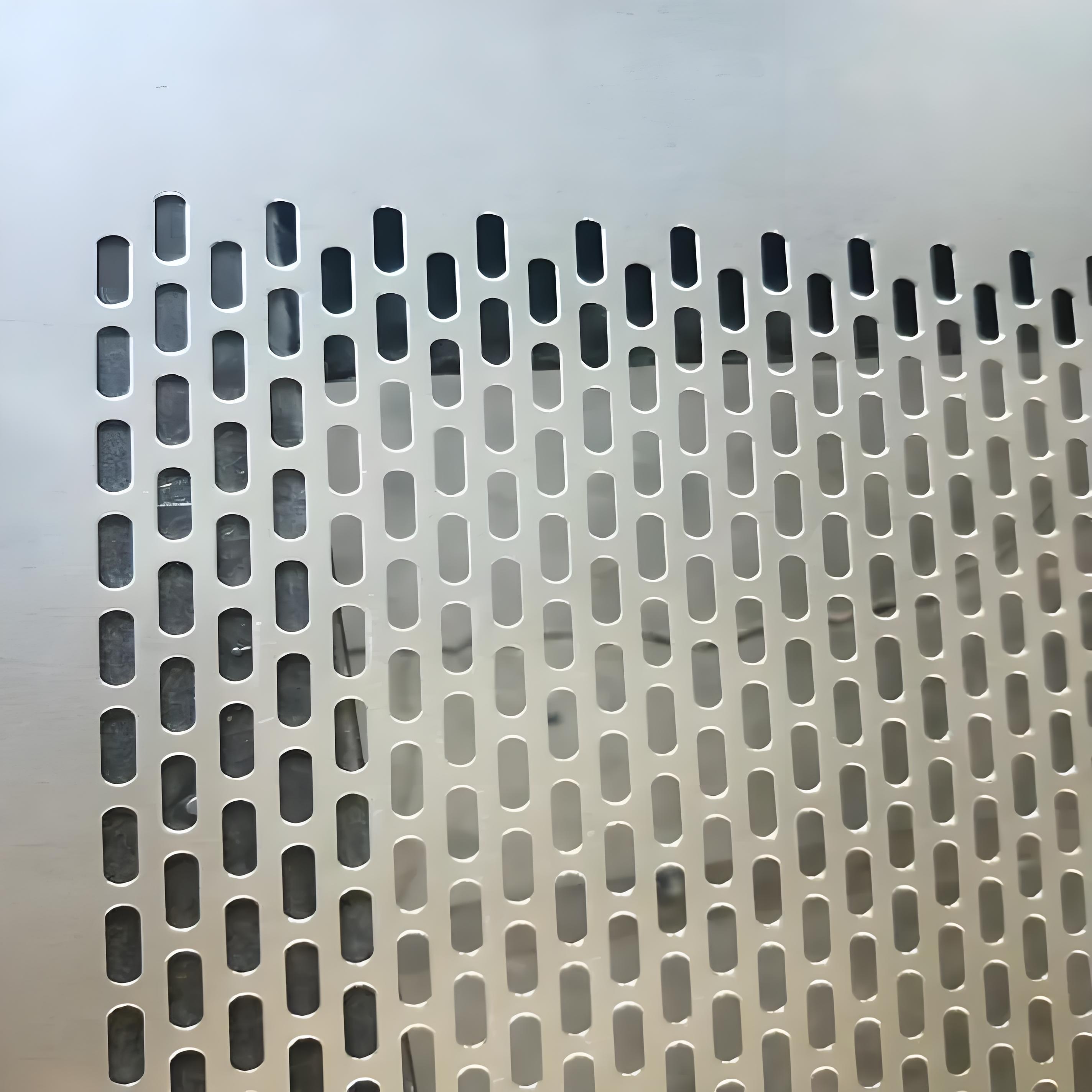 Custom Perforated Metal Sheets Slotted Hole Steel Panels for Screen Application for Speaker Grilles Decorative Building Facades