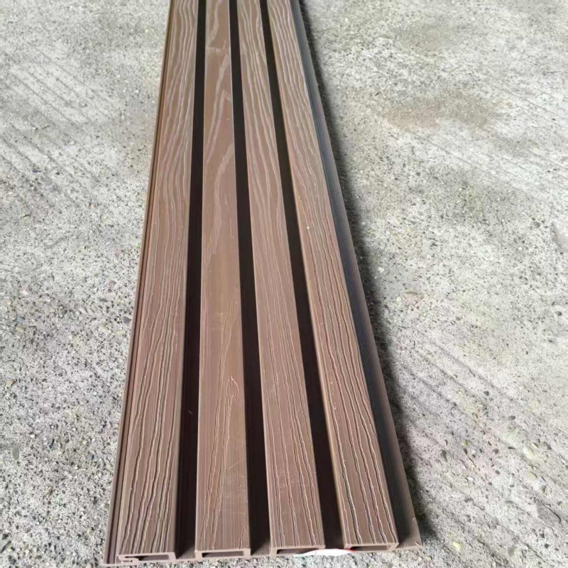 The Second Generation Wpc Wall Panel External Cladding Outdoor Wood Plastic Composite Panels Wood Grain Surface WPC Wall Board