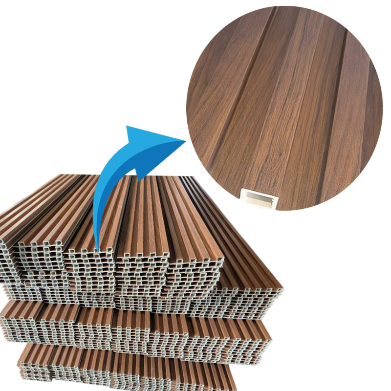 WPC Modern Exterior Wall Cladding Panels Outdoor Decorative Waterproof Fireproof Soundproof Anti-static Heat Insulation Commerce