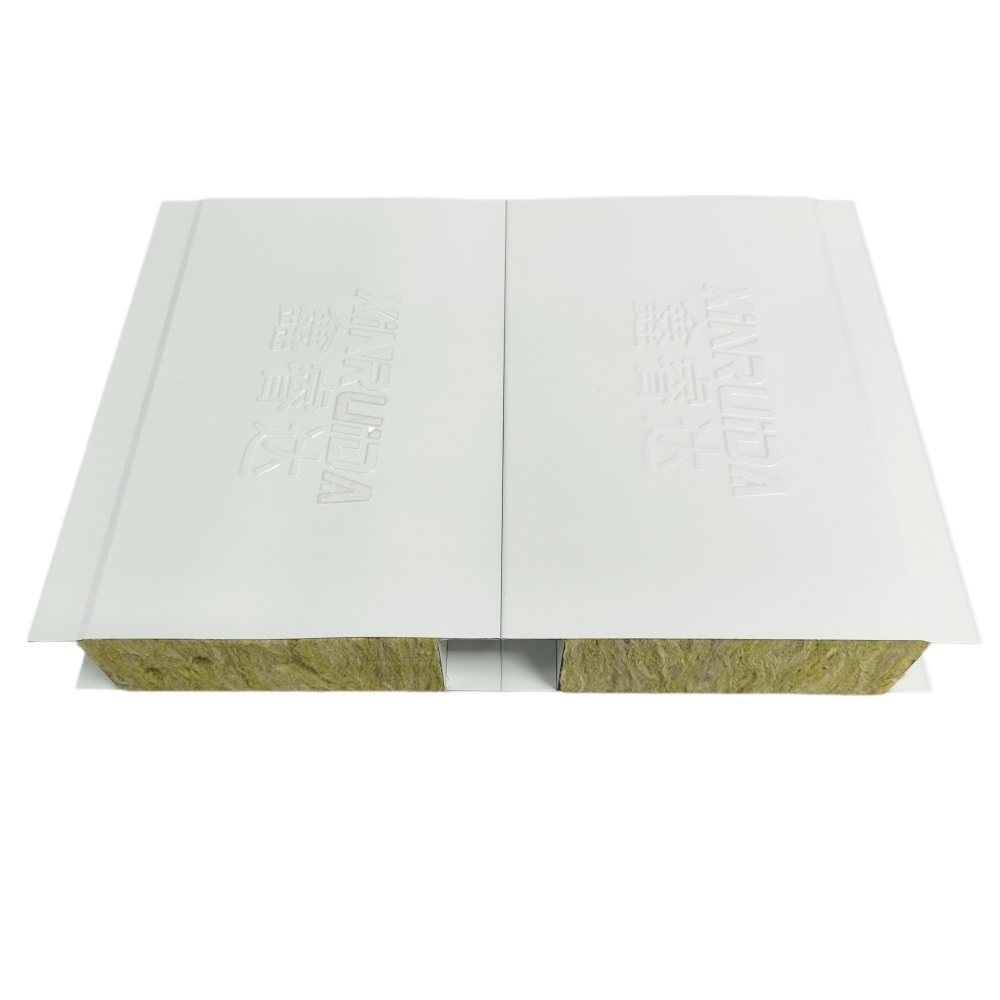 50-100mm Thickness High Density Rock Wool Sandwich Panels with Dust-proof Cleanroom Panel for Clean Room Wall