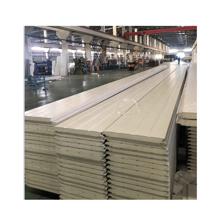 50mm 75mm Insulated Polyurethane PU Sandwich Panel Wall Cladding PUR PIR Sandwich Board Panels