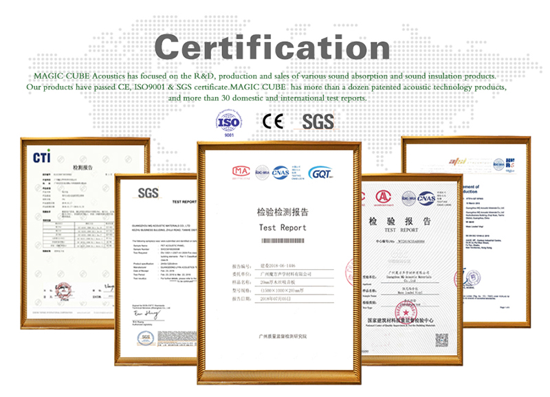 PET Acoustic Panel Certifications