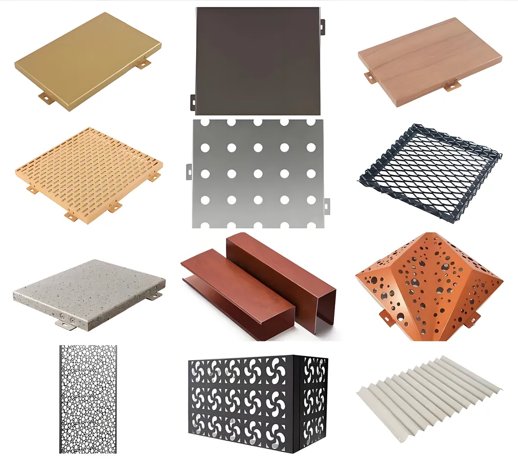 Decorative Metal Building Material Laser Cut Perforated Wall Panels Interior Exterior Aluminum Acoustic Wall Panel