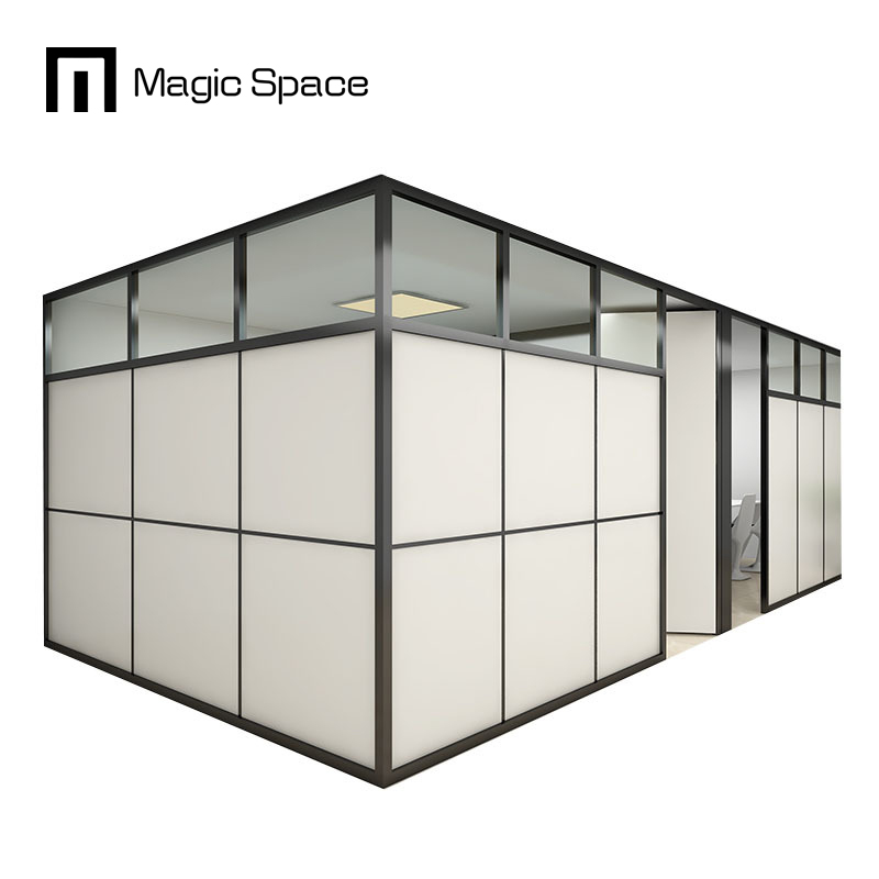 Office Partition 12mm Thickness Glass Partition Walls for Living Room Room Divider Panels Kitchen Partition