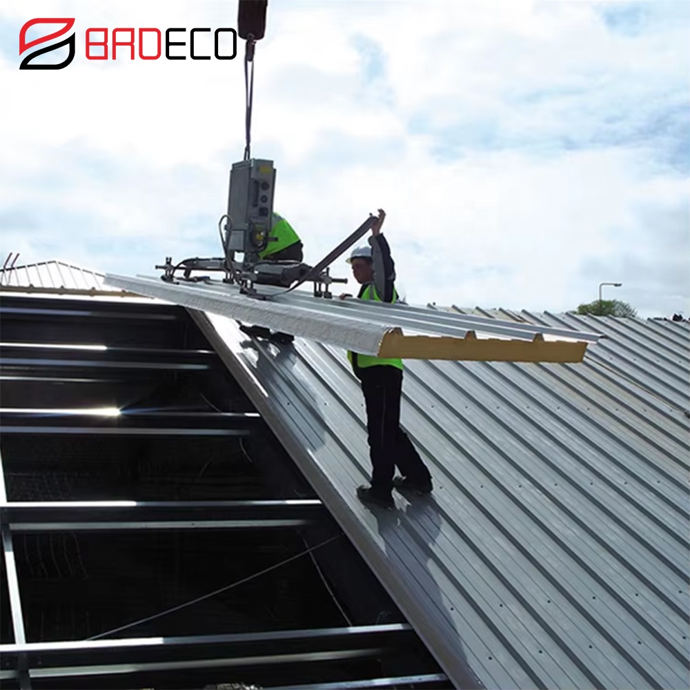 Insulation Water Proof Fire Proof 30mm to 200mm Thickness Polyurethane Pu Metal Roof Sandwich Panel for Steel Structure