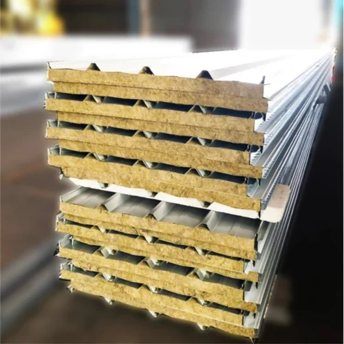Rock Wool Sandwich Panels for Exterior Wall and Roof Side Seal Construction with Application in Warehouse Basement