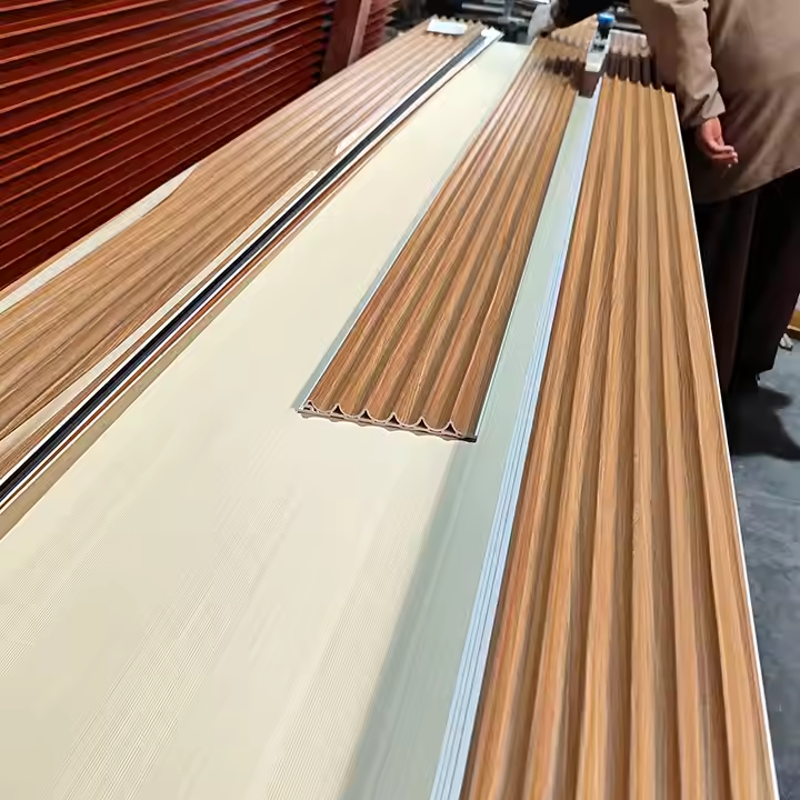 Modern Waterproof WPC Decorative Panels Fireproof Slat Wood Interior Wall Paneling For Outdoor Walls Premium Indoor Panel Boards