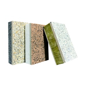 Exterior Wall Thermal Insulation Decorative Panel EPS Rock Wool Foam Core Board Fireproof Waterproof Modern Hotel
