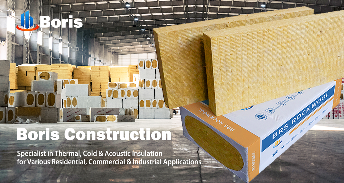 Fireproof Rock Wool Board Thermal Insulation Panel for Building Wall Roof Ceiling Exterior Interior Construction Material