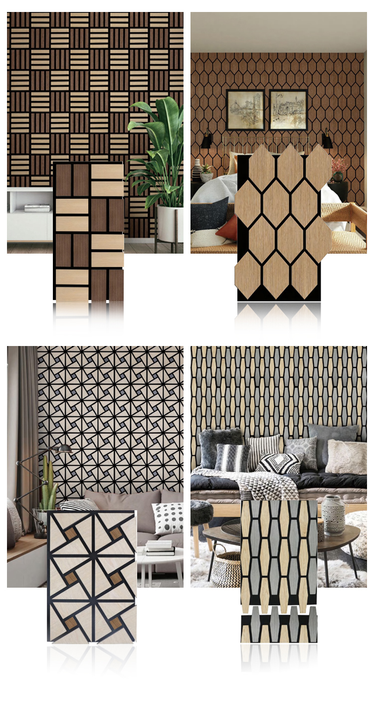 European Polyester Fiber PS Acoustic Panel Wood Wool Panels Waterproof Eco-Friendly Sound Isolation Board for Studio Office