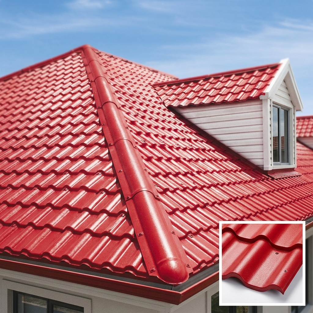 Long Span UPVC Corrugated Roof Sheet ASA Coated Heat Insulation Waterproof For Warehouses &amp; Resid Houses