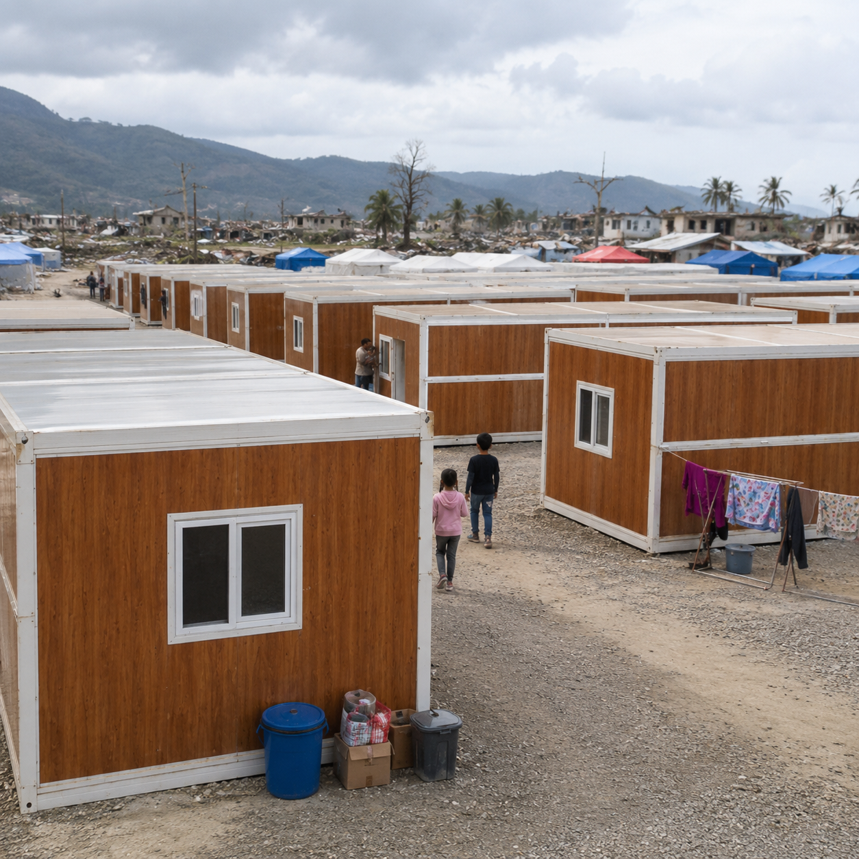 Foldable Container House Prefab House 20FT Modular Steel Frame For Worker Camp Site Office Quick Install Anti-rust