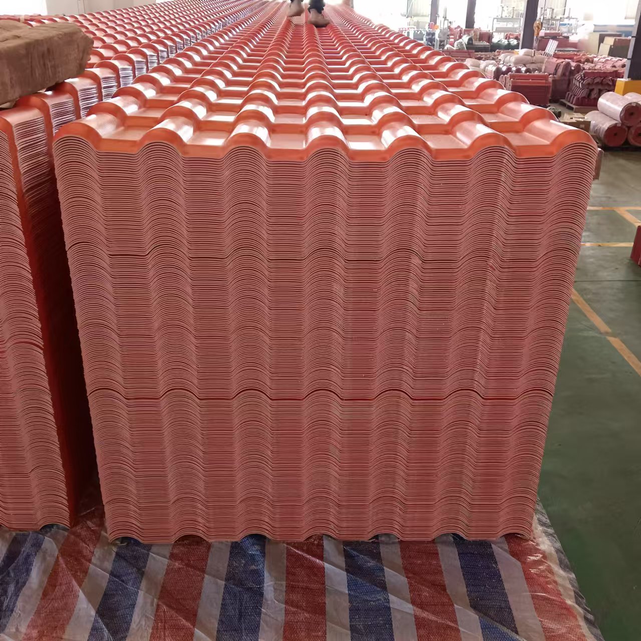 UPVC Corrugated Roofing Sheet Heat Insulation ASA Coating Waterproof For Villa Apartment Hotel Workshop