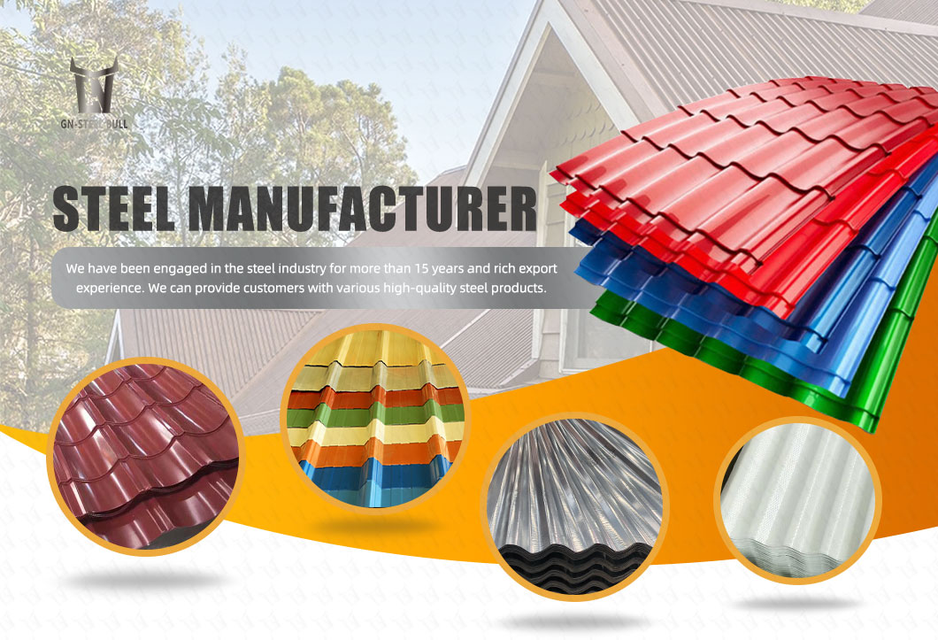 Galvanized Color Coated Corrugated Steel Roofing Sheet Main Image