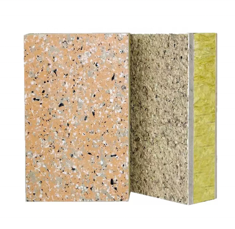 Modern Design Factory Prefabricated Modular Construction Fast Wall Insulation Board Rock Wool Sandwich Panels Metal Material