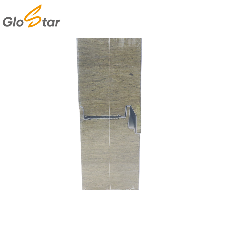 GLOSTAR Weather Resistant Rock Wool Sandwich Panel with Custom Colors and Concealed Joints for Wall Cladding Solutions