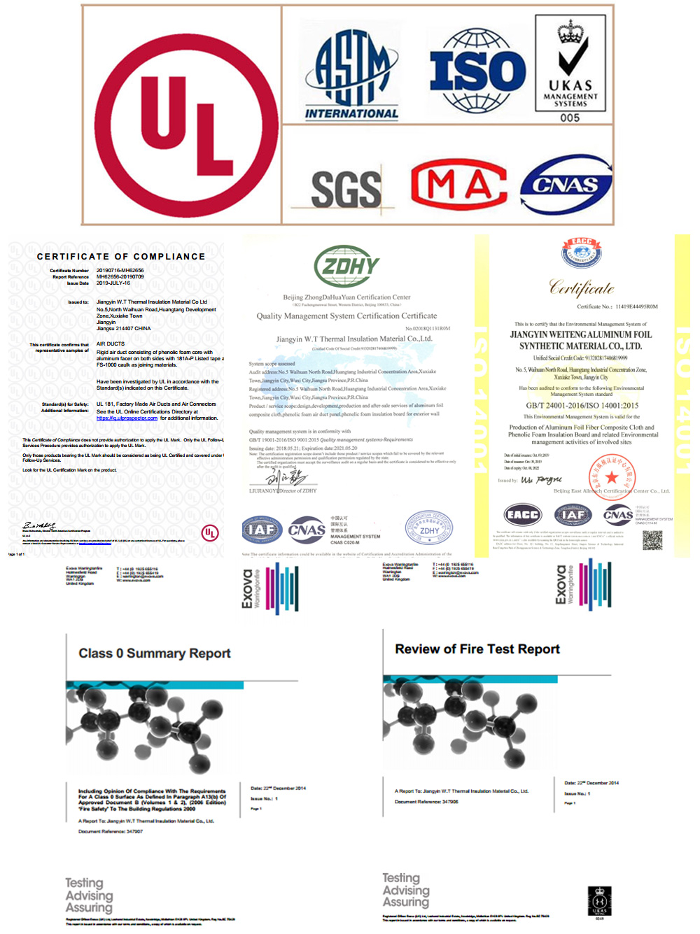 Certifications