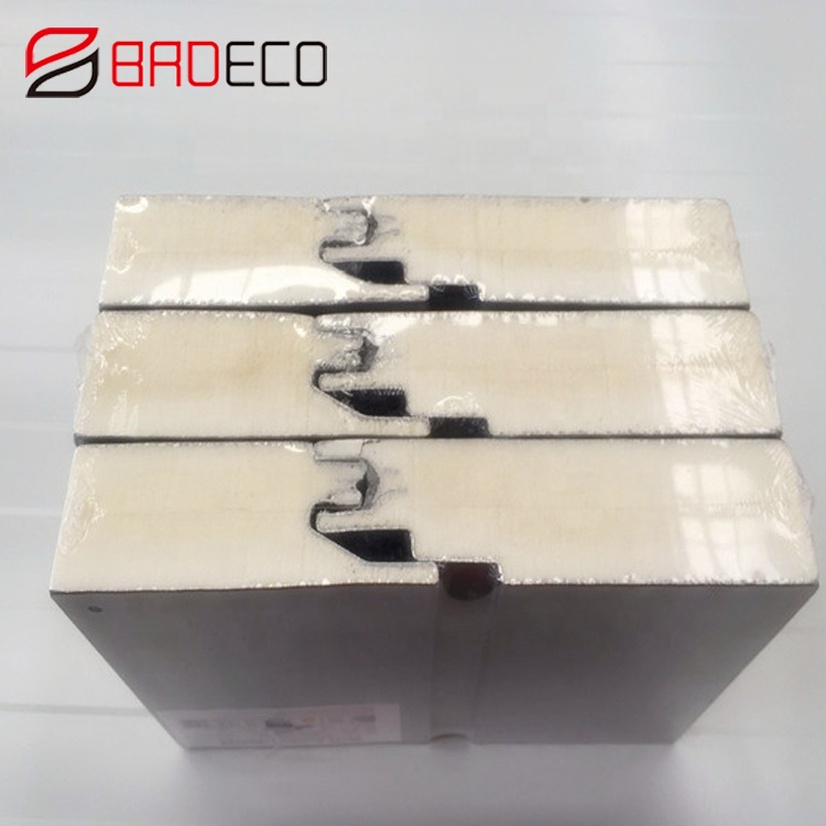 50/75/100/150/200mm Fireproof PU Sandwich Panel Exterior Outdoor Wall Sandwich Panels Price