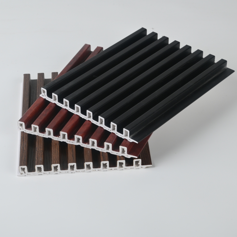 Indoor WPC Slat Partition Wall Panels Modern Fireproof Floral/Damask Pattern Soundproof Interior Decoration