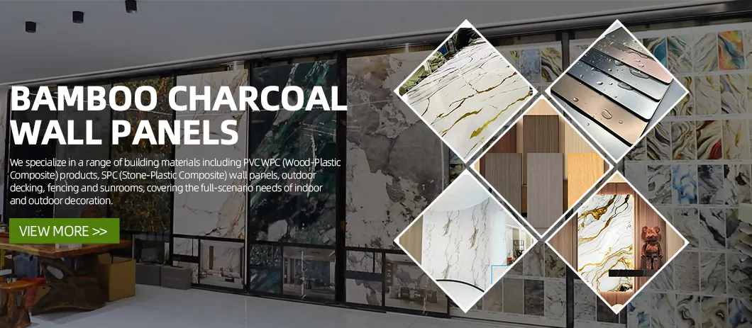 Decorative Metal Bamboo Charcoal Wall Panel Banner 1