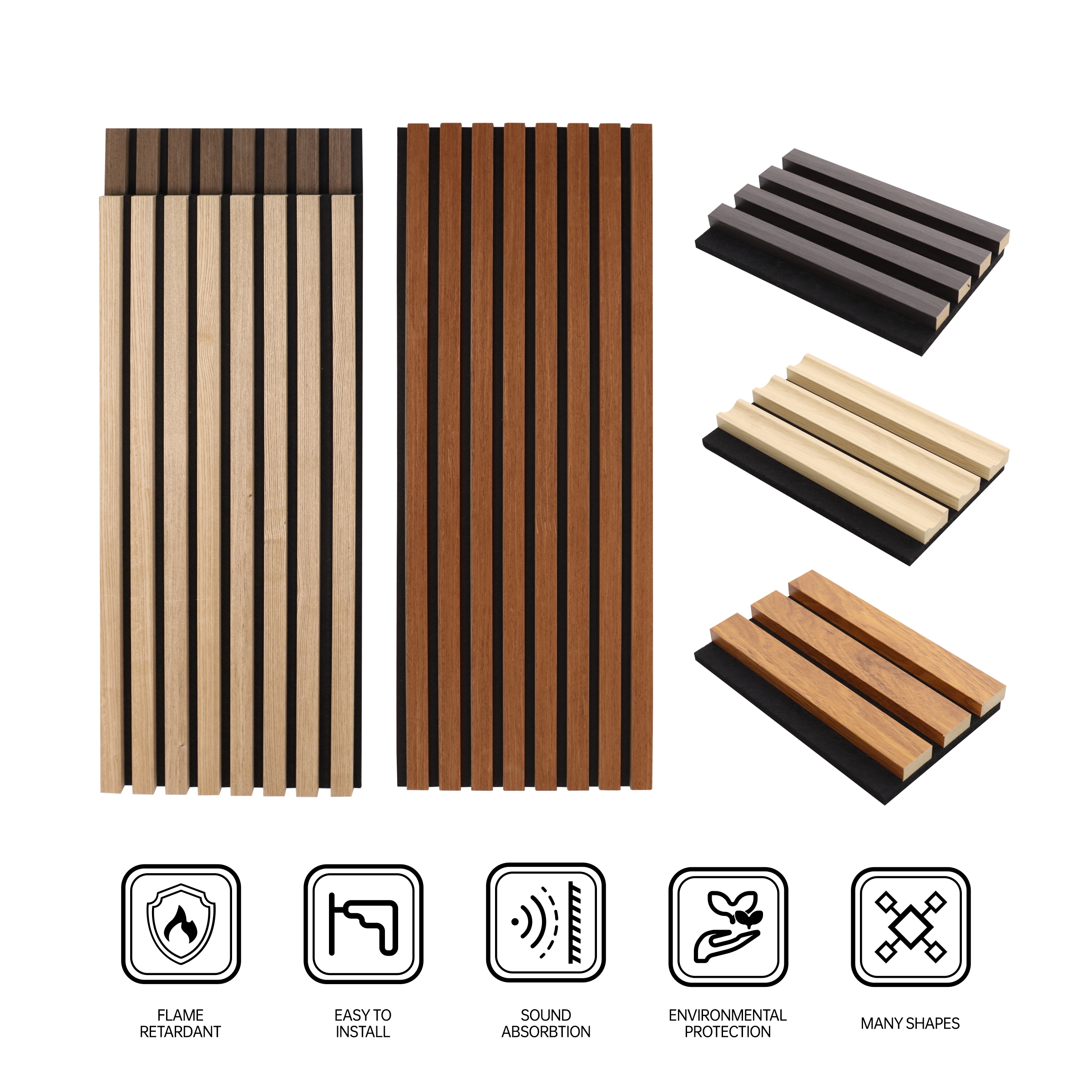 Easy To Install Echo Reduction For Daily Spaces E-commerce Ready Acoustic Panels