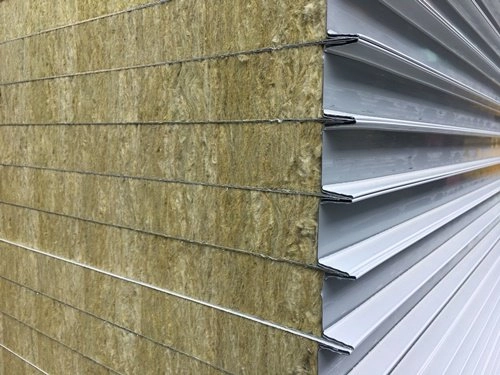 Rock Wool Sandwich Panels for Exterior Wall and Roof Side Seal Construction with Application in Warehouse Basement