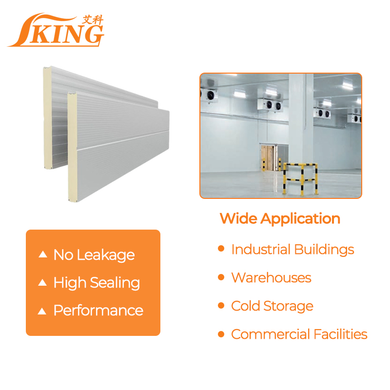ISOKING Insulated PUF Panel PU Sandwich Panel Suitable for Cold Room Warehouse and Residential Building Roof