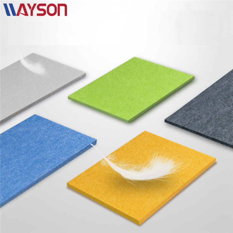 Polyester Fiber Acoustic Panels Contemporary Design Eco-Friendly Waterproof Fireproof Sound Insulation NRC 0.75-0.95 Living Room
