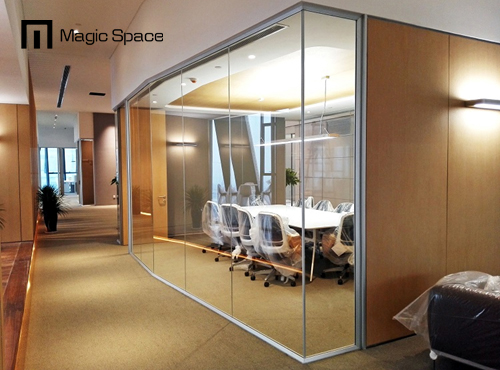 Office Partition 12mm Thickness Glass Partition Walls for Living Room Room Divider Panels Kitchen Partition