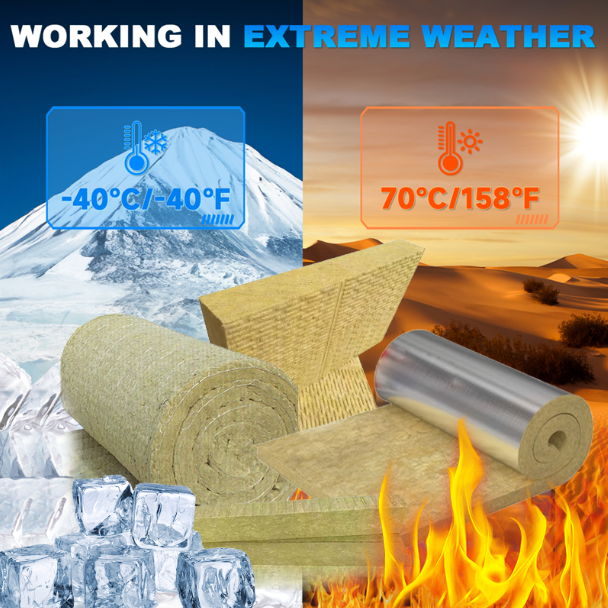 GB Standard Rock Wool Board 40-150kg/m3 30mm-200mm Sandwich Panels Rock Wool Industrial Design for Warehouses