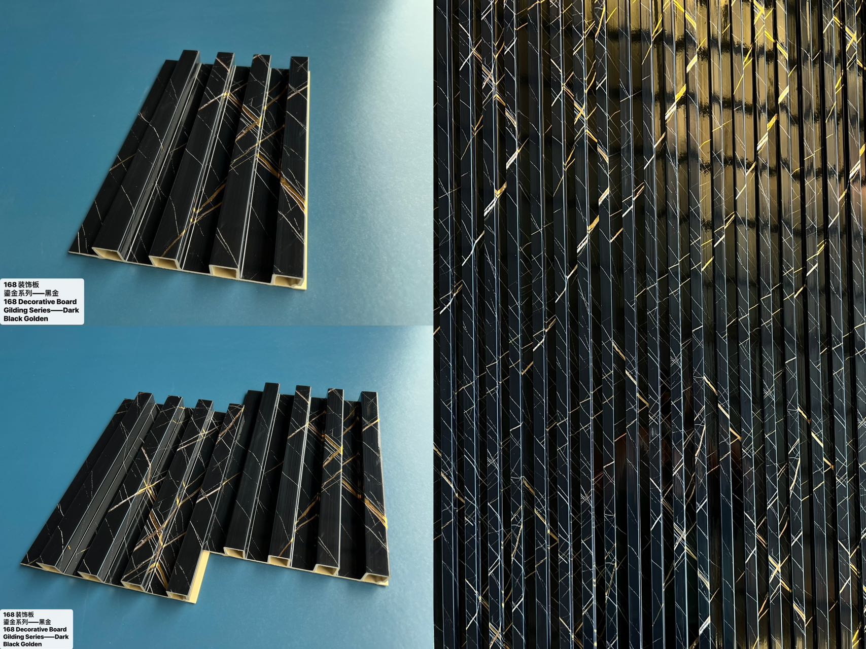 Factory Price Plastic Wooden Composite Wall Cladding 3D Fluted Board Pvc Interior Decorative Wall Partition Panels for House