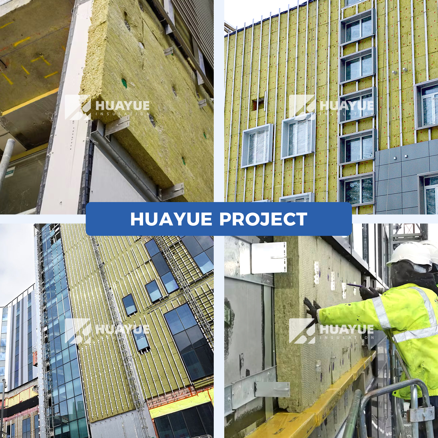 150mm Natural Basalt Stone Rock Mineral Wool Acoustic Exterior Wall Insulation Panels Support Customization