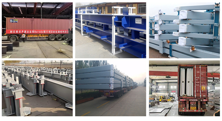 Modern prefab factory interior steel framing