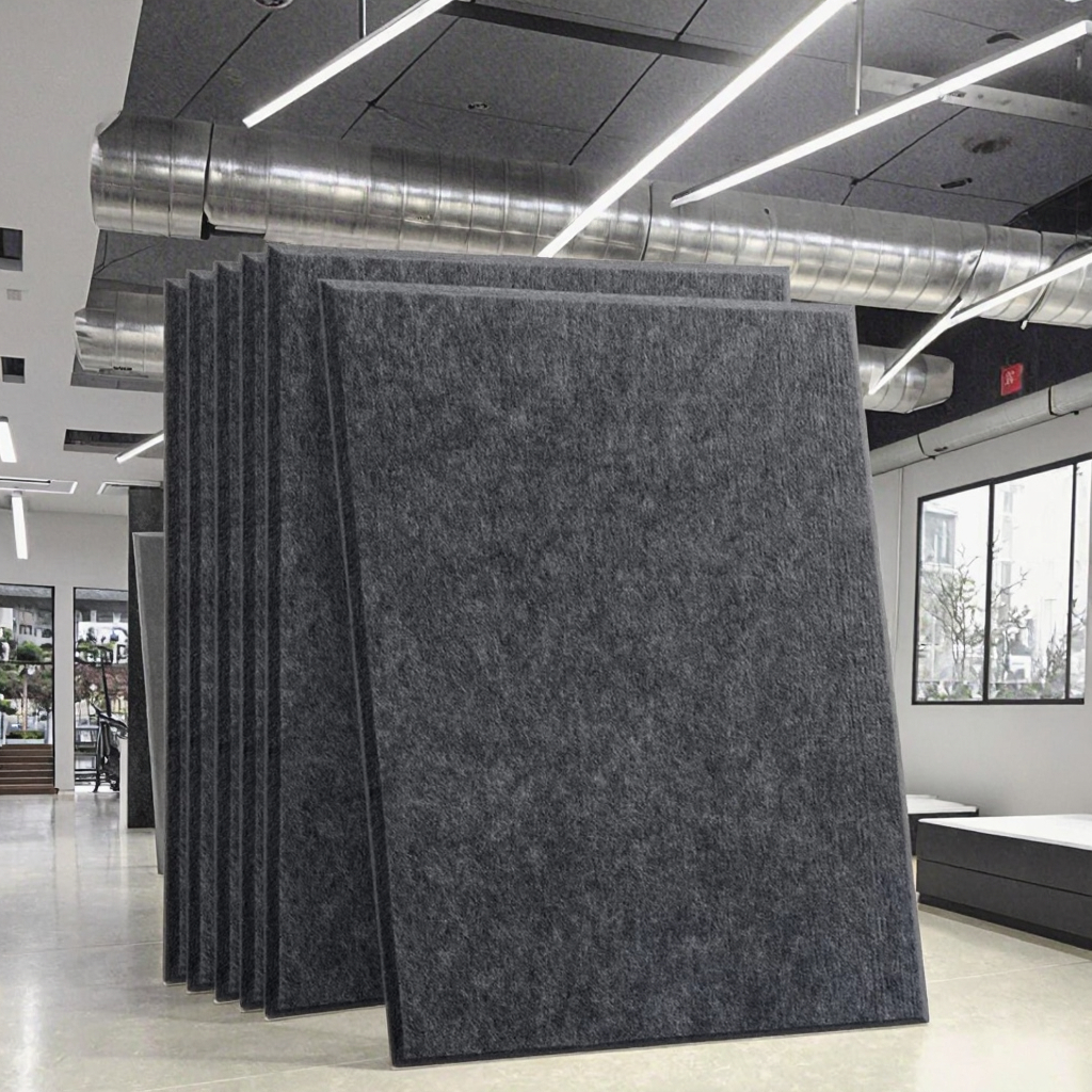 Fire-Retardant Polyester Acoustic Insulation Panels Studio Soundproof Sound Absorbing Wall Acoustic Panel Covering
