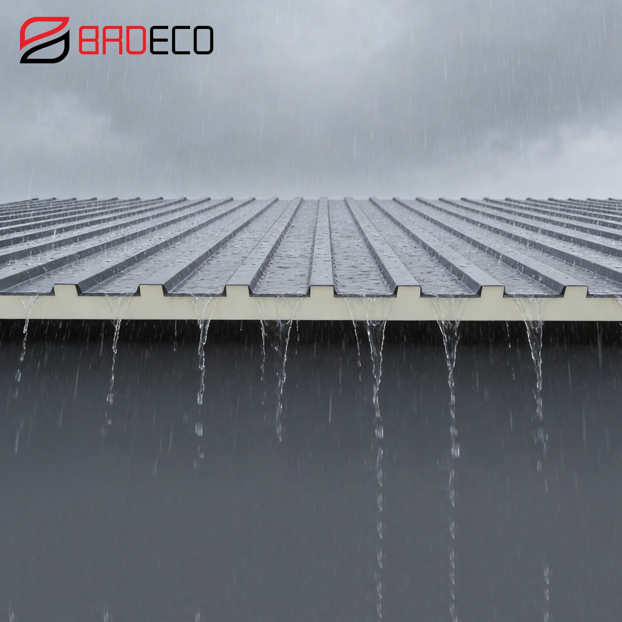 Wholesale Great Wall Outdoor Thermal Insulation Aluminum Tiles Metal Roofing Sandwich Panels With Polyurethane PU Core