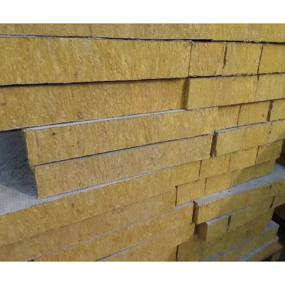 High Density Rockwool Sandwich Panels Plain Type Rock Wool Insulation 75mm Drywall Rock Wool for Sale