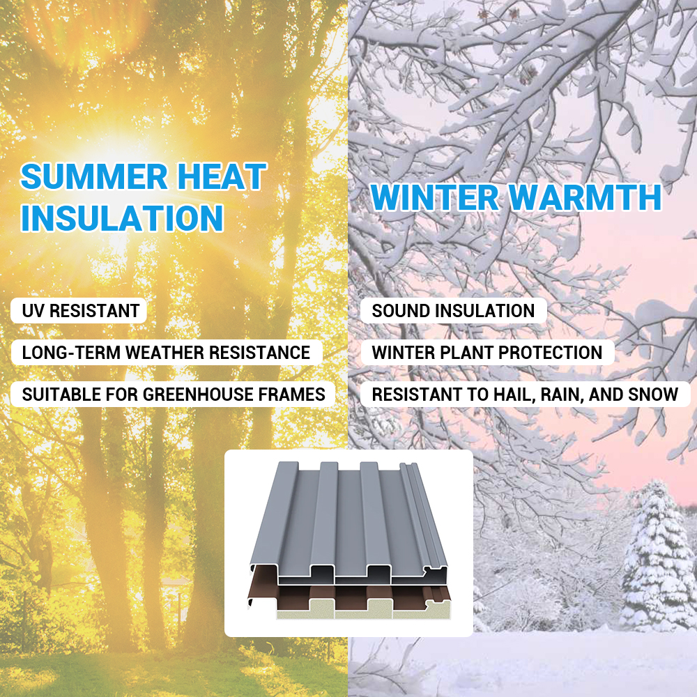 Modern Insulated Aluminum Composite Panels Are Used for Insulation in Building and Outdoor Roofing Applications