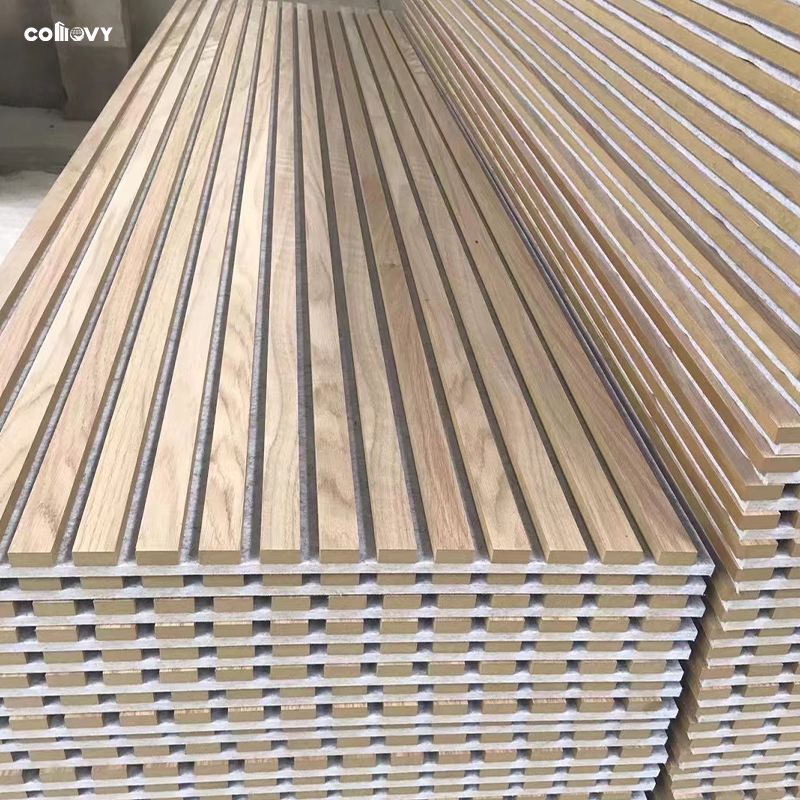 COMOVY Acoustic Wood Wall Panel Soundproof Insulation Akupanel Acoustic Felt Panel Wooden