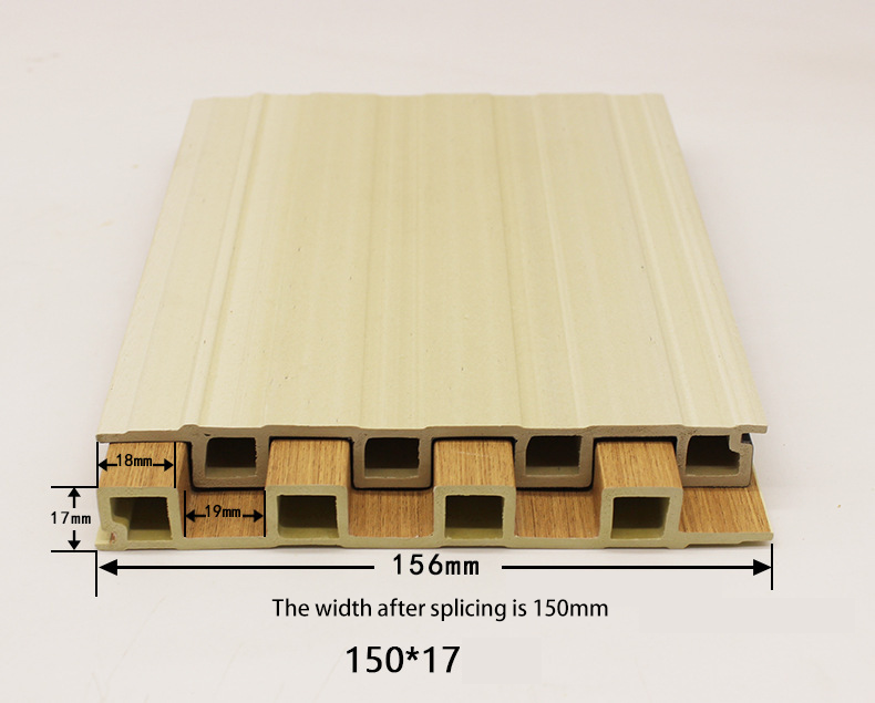 WPC Modern Exterior Wall Cladding Panels Outdoor Decorative Waterproof Fireproof Soundproof Anti-static Heat Insulation Commerce