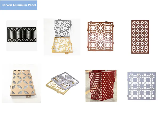Laser Cut Metal Screens Carving Design Aluminum Panel Decorative Wall Panel